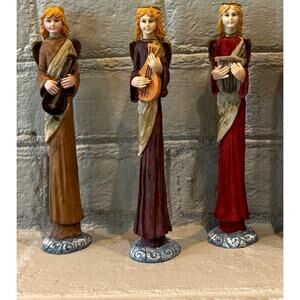 Vintage ArtMark Hand Painted Pencil Figures Holiday Christmas
